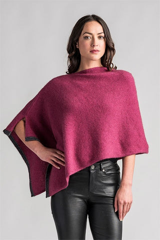 Merinomink - 2 Tone Poncho Magnolia 