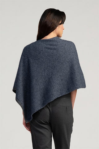 Merinomink - 1623 2 Tone Poncho River Slate 