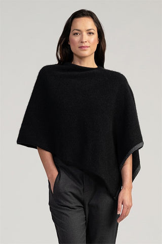 Merinomink - 2 Tone Poncho Jet 