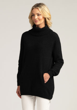 Merinomink - Zip Tunic Sweater [sz:xs Cl:jet]