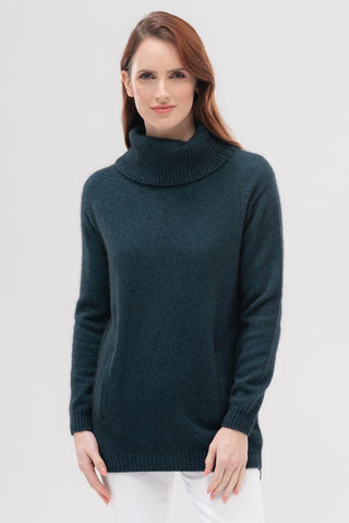 Merinomink - Zip Tunic Sweater [sz:xs Cl:peacock]