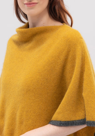 Merinomink - 2 Tone Poncho Dijon