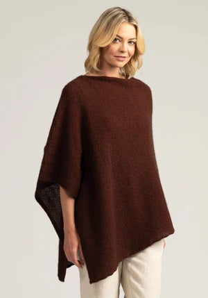 Merinomink - Bessie Poncho Cinnabar 