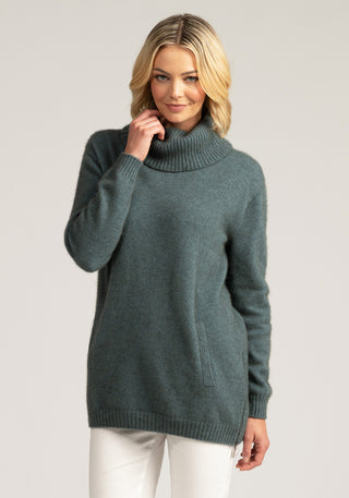 Merinomink - Zip Tunic Sweater [sz:m Cl:feather]