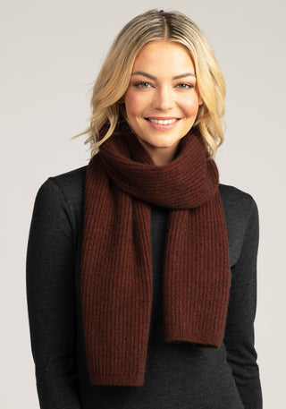 Merinomink - Ribbed Scarf Cinnabar [cl:cinnabar]