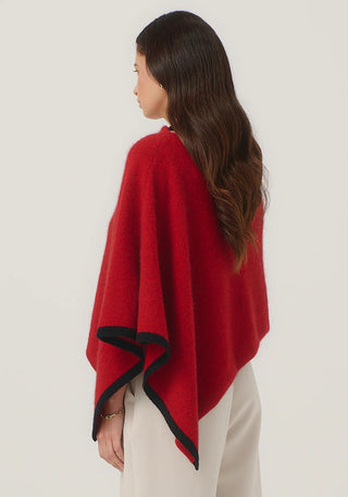 Merinomink - 1623 2 Tone Poncho Rata / Jet
