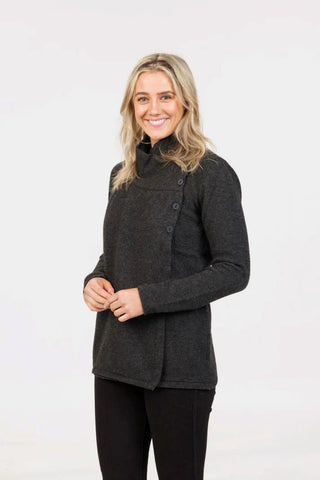 Native World - Ns664 Asymmetric Jacket Charcoal [sz:m Cl:charcoal]