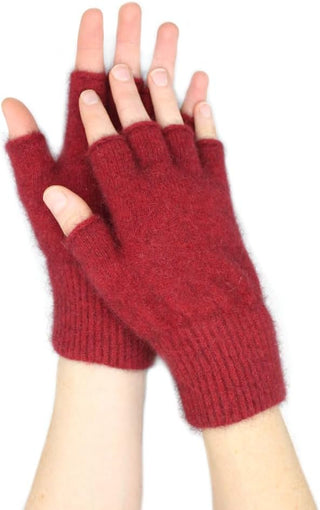 Native World - Nx103 Plain Fingerless Glove Berry [cl:berry Sz:s]