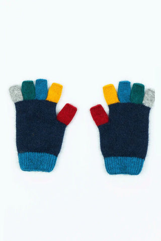 Mkm - Nx811 Kids Multi Glove Fingerless Twilight [cl:blue Sz:7 - 8 Yr]