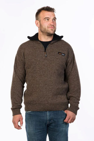 Mkm - Ms1645 36.6 Tasman Jumper Natural Brown [sz:3xl]