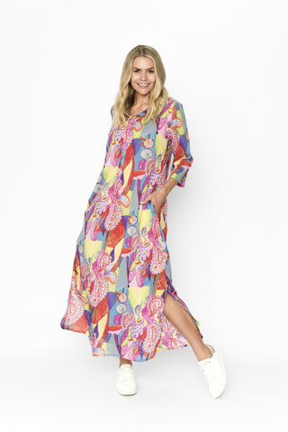 Orientique - Dw55h Melina Maxi Dress Retro Multi