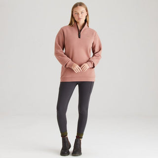 Ridgeline - Womens Brancaster 1/4 Zip Dusky Pink